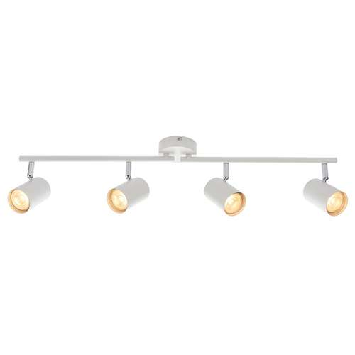 SAXBY SAX73686 Arezzo Two Bar With Four Spotlights Adjustable White Modern_base