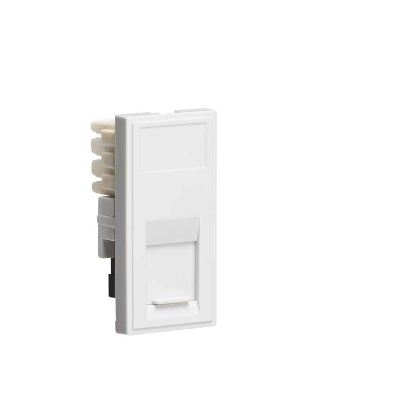 Sliding Modular Rj11 RJ11 Outlet Module 25 x 50mm (IDC) - White