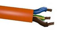 3 Core Orange Flexible Mains Cable 3183Y 0.75mm Flex Strimmer Lawn Mower Garden[10]_base