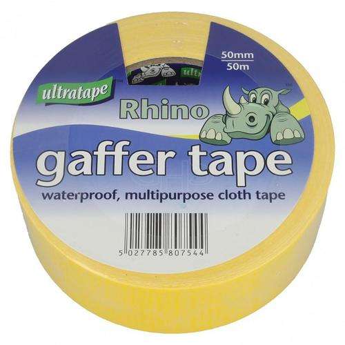 Ultratape Cloth Gaffer Tape (50mm x 50m)-Yellow_base