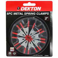 Dekton DT60652 8PC 2" Metal Spring Clamp/Stall Clip Holder Set_base