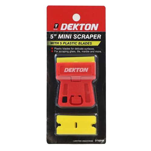 Dekton DT85966 MINI SCRAPER with 5 plastic blades
