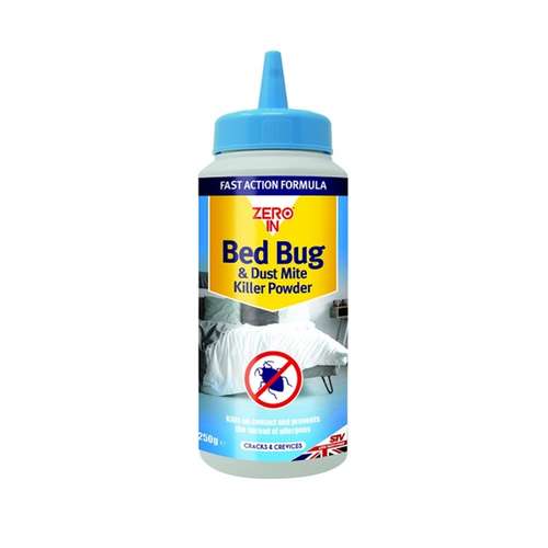 Zero In ZER982 Bed Bug Dust Mite Killer Powder 250g_base
