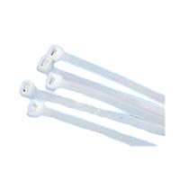 RONBAR 200MM X 4.8 CABLE TIES WHITE 100PK NYLON 66 MATERIAL UL APPROVED CT3W