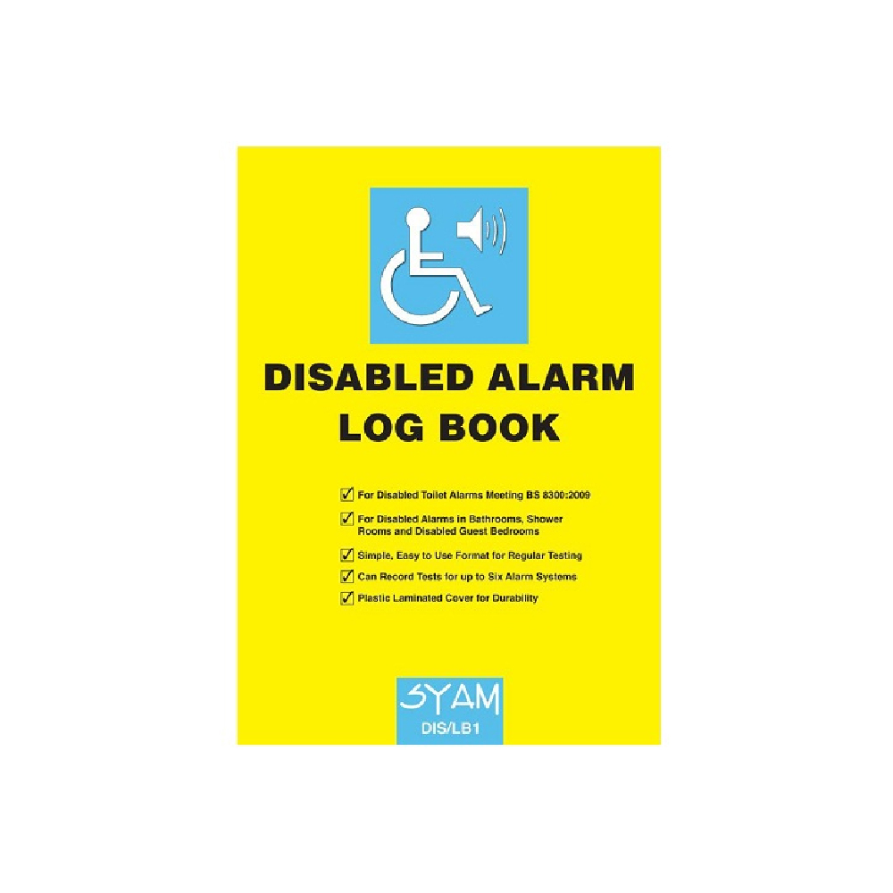 SYAM DIS/LB1 Disabled Alarm Log Book, A4 Format